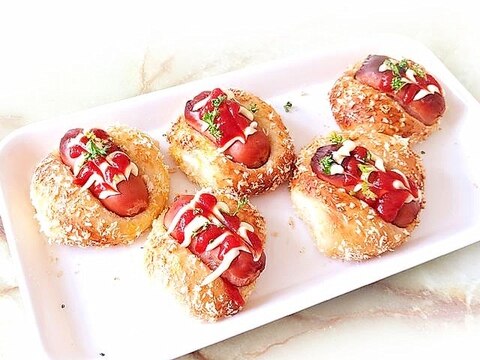 スタンドミキサーで!サクサクミニフランクパン♪